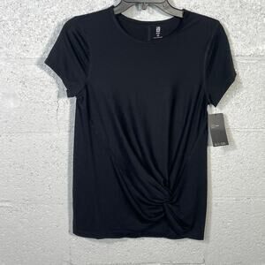 ID Ideology Women's Side-Knot T-Shirt,  Black XS